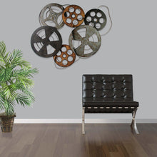 TWG 2AA1690 Metal Film Reel Hollywood Style Wall Decor