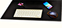 Computer Leather Desk Pad, Stylish Mat Cover, Reversible Color Design Black to White,