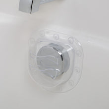 Richards Homewares Bath Tub Overflow Drain Stopper Cover - Increases Water Depth - 6 Strong Suction Cups for Tight Seal - Modern Design - Machine Washable - PVC Vinyl - Clear