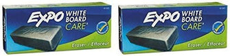 Expo Whiteboard / Dry Erase Board Soft Pile Eraser, 5 1/8-inch (2, Regular) Size: Regular PackageQuantity: 2, Model:, Office Accessories & Supply Shop