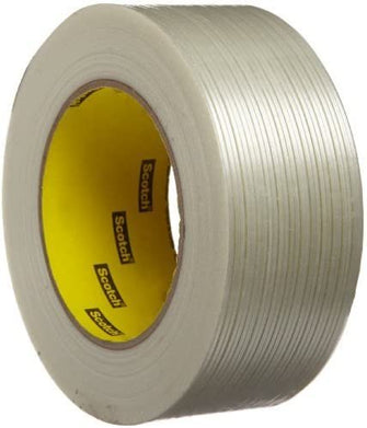 Scotch Filament Tape 897 Clear, 48 mm x 55 m (Lot of 24 Rolls)