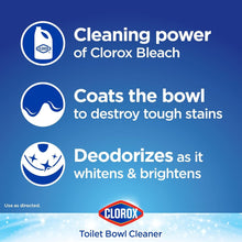 Clorox Toilet Bowl Cleaner, Clinging Bleach Gel, Ocean Mist - 24 Ounces (Package May Vary)