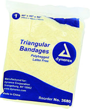 Dynarex 12 Triangular Bandage 40x40x56, 12 Count