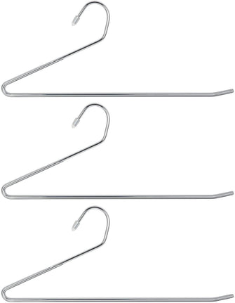 Richards Homewares Gel/Clear Trouser Hanger Set/3 Closet Organizer, 3 Piece