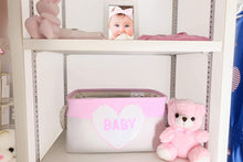 Storage Basket for Nursery, Baby Boy Canvas Bin Perfect as Nursery Organizer & Closet. Decorative Unicorn Storage Box. Great Baby Shower Basket Gift