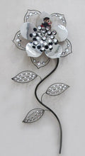 TWG Modern Wall Sculptures: Stem Flowers - Crystal Rose