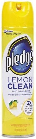 Pledge Furniture Polish Lemon Scent (Pack of 8)