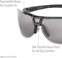 Uvex S4200X Protégé Safety Eyewear, Metallic Black Frame, Clear UV Extreme Anti-Fog Lens