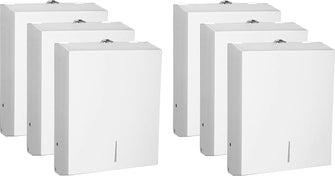 Genuine Joe C Multi-fold Cabinet Hand Towel Dispenser, 13.5" x 11" x 4.3", White 6 Count