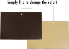 Computer Leather Desk Pad, Reversible Color Design Brown to Khaki, 18x24 Inches
