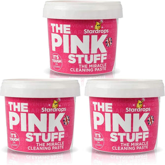 3 x The Pink Stuff Miracle Paste All Purpose Tough Household Cleaner 500g Hinch!