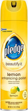 Pledge Furniture Polish Lemon Scent (Pack of 14)