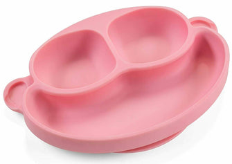 Durable silicone Baby Feeding Plate, Assorted Colors