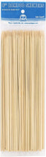 Royal 8 Inch Bamboo Skewers, Round, for Grilling Meat, Satays, and Skewered Vegetables, Package of 100