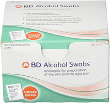 BD Alcohol Swabs 100 Each (Pack of 3)