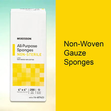McKesson All Purpose Sponges, Non-Sterile, 4-Ply, 100% Cotton, 2 in x 2 in, 200 Per Pack, 1 Pack