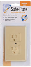 Mommys Helper Safe Plate Electrical Outlet Covers Standard, Almond