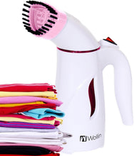 Clothes Steamer - Handheld Portable Fabric And Garment Steamer - With Free Brush Nozzle - Fast, Powerful Heat Up- Spit Free - Lightweight - Pink