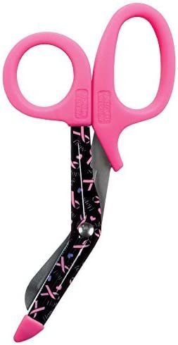 Medical 5.5" StyleMate Utility Scissor Hope Pink Ribbon Model 871