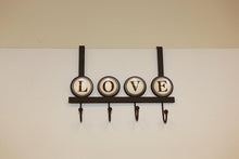 TWG Love Hooks Hooked On Love - 4 Hook Organizer Rack With Love Inscription