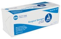 Dynarex Corporation 3233 Gauze Sponge 12Ply N/S 3x3 200/Pk 4000/Ca