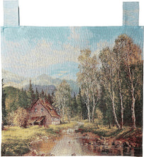 Violet Linen Exquisite Tapestry Hanging Wall Picture, Home Scene Tapestry, Measures 20" x 20"