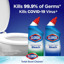 Clorox Toilet Bowl Cleaner, Clinging Bleach Gel, Ocean Mist - 24 Ounces (Package May Vary)