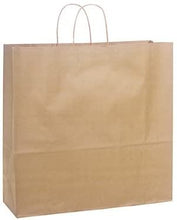 Kraft Paper Shopping Bag with Twisted Paper Handle, 18" X 7" X 19" Tall. 24 Per Pack
