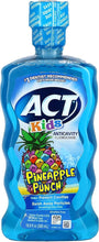 ACT Kids Anticavity Fluoride Rinse, Pineapple Punch, 16.9 Ounce (Pack of 2)