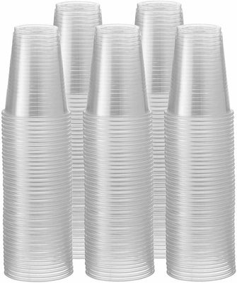 1200/ Case 7 oz. Clear Plastic Disposable Drinking Cups