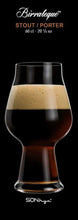 Luigi Bormioli Birrateque Craft Beer Glasses Stout (Set of 2), 20.25 oz, Clear