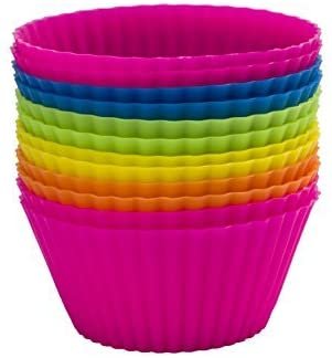 SiliPro 24-Pack Silicone Baking Cups/Cupcake Liners