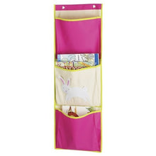 Whitmor Kid's Canvas Bunny Over The Door Pocket Organizer, Pink