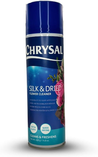 Chrysal Silk & Dried Flowers Cleaner Spray (16.9 oz) - Floral Supplies For Artificial Plants - Flower Arrangements Supplies - Ideal Florist Supplies – Artificial Plant accessories - Silk Plants Cleane