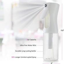 DilaBee. Continuous Mist Empty Spray Bottle For Hair, 5 Oz - Salon Quality 360 Water Misting Sprayer - Pressurized Aerosol Stylist Spray Mister BPA Free (5 Oz)
