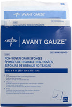 Medline Avant Gauze Sterile Drain Sponge NON256000, Pack of 2 Boxes, 100 Total