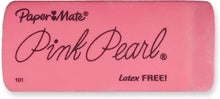 Paper Mate Pink Pearl Erasers, Large, 3 Count