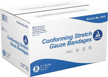 Dynarex Stretch Gauze Bandages, Sterile, 3" x 4.1 yards, 96/cs