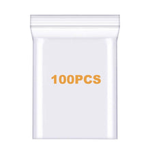 100 Clear Plastic Zip Lock Bags 2 ML 8X6 inch Resealable Poly Bags for Small Business Smell Proof Packaging Bag for Food Storage, Crafts