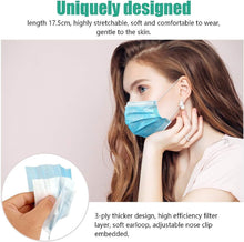 Disposable Face Masks, 3Ply Safety Face Mask, 50 PCS - 3 Layers Blue Protective Face Mask For Daily Use, Breathable Facemasks, Anti-Dust Disposable Mask with Earloop for Personal Care