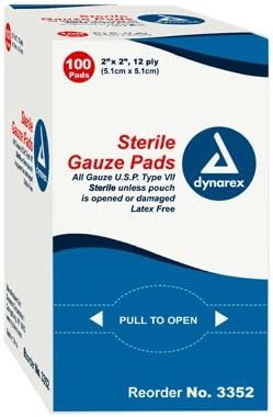 Gauze - 2 x 2 - Dynarex - 100 ct. #DX3352