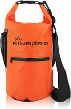 Kinsard Waterproof Dry Bags, Roll Top Sack, With Zipper, Side Pockets, and Adjustable Straps-Protects Valueables and All Gear, For Kayaking, Boating, Beach, Hiking, 10 Liter Dry Bag