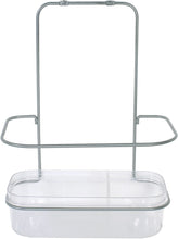 Rubbermaid Back of Cabinet Container with Satin Nickel, Clear