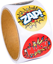 Rhode Island Novelty 1.5" Superhero Roll Stickers