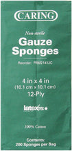 Medline Gauze S Ponge 12 Ply Non-Sterile, 4 inch x 4 inch, 200 Count