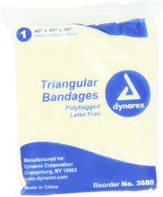 Dynarex 12 Triangular Bandage 40x40x56, 12 Count