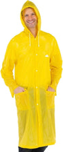 Adult Reusable Raincoat Yellow / Large - Length: 48 inches