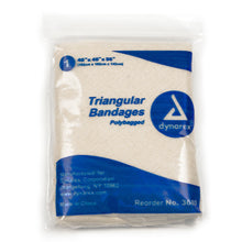 Dynarex 3680 Triangular Bandage, 40" Width, 40" Height, 56" Length (Pack of 12)