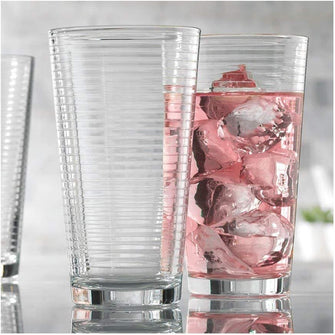 Home Essentials 328 Set of 4 Solar 17 Oz Highball Glasses