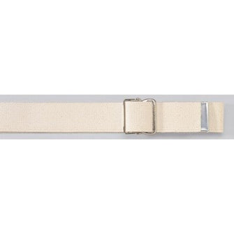 Posey 6524L White Gait Belt with Nickel Buckle, 71"